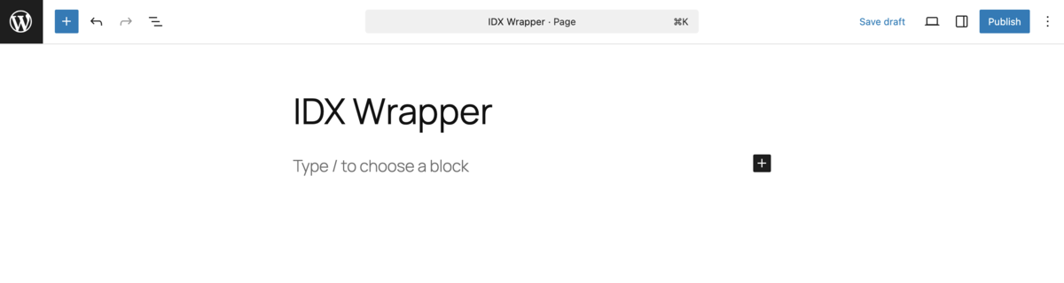 Name the wrapper page IDX Wrapper