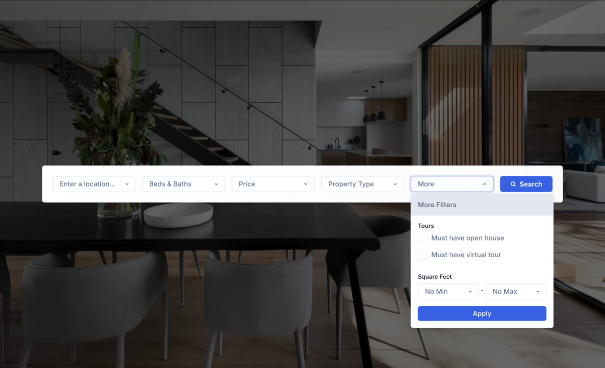 Search V2 Classic + More widget preview