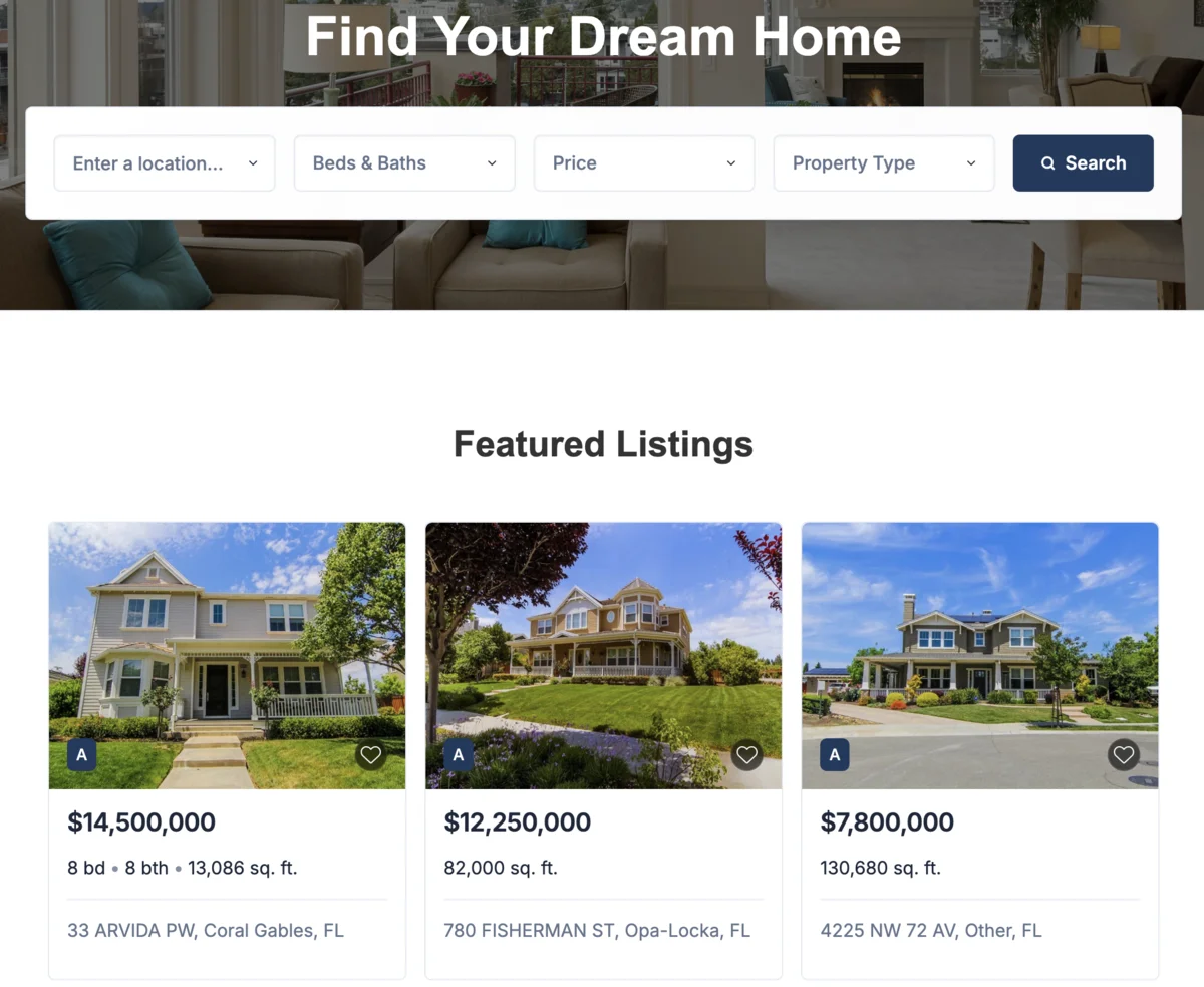 Pasting the listings embed code in Webflow