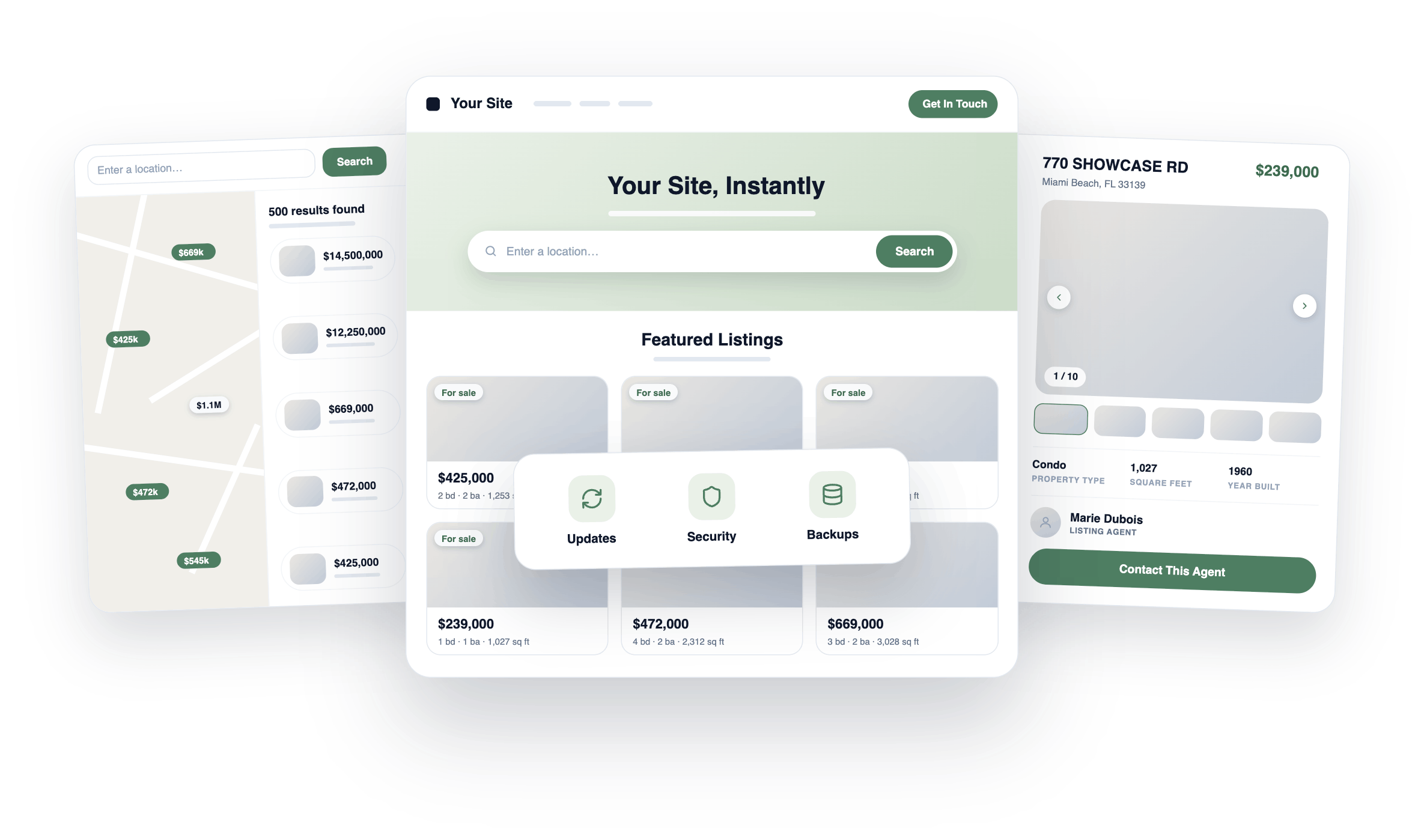 IDX website generating leads from a styled real estate search experience